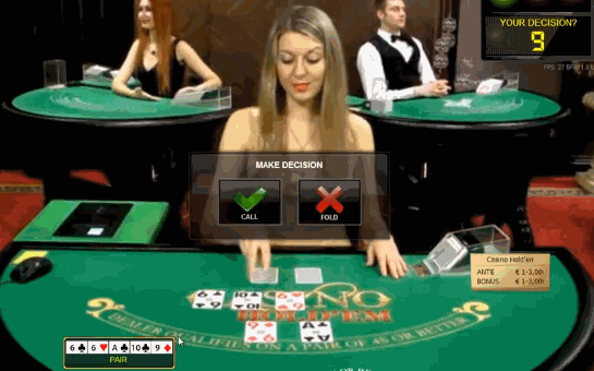 Live Casino Holdem Poker